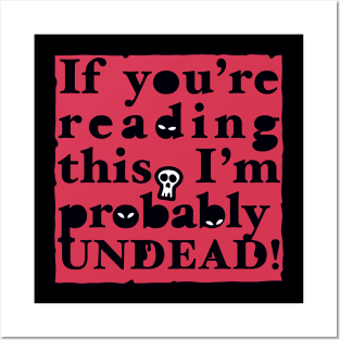 Undead Letter (red) Posters and Art